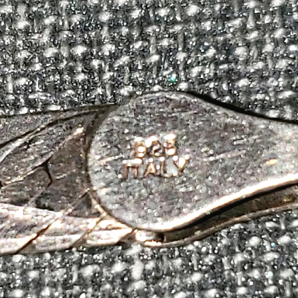 Silver Heringbone Chain 18" - Picture 6 of 7